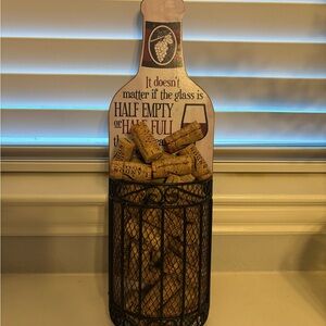 Wine Cork Holder with Quote